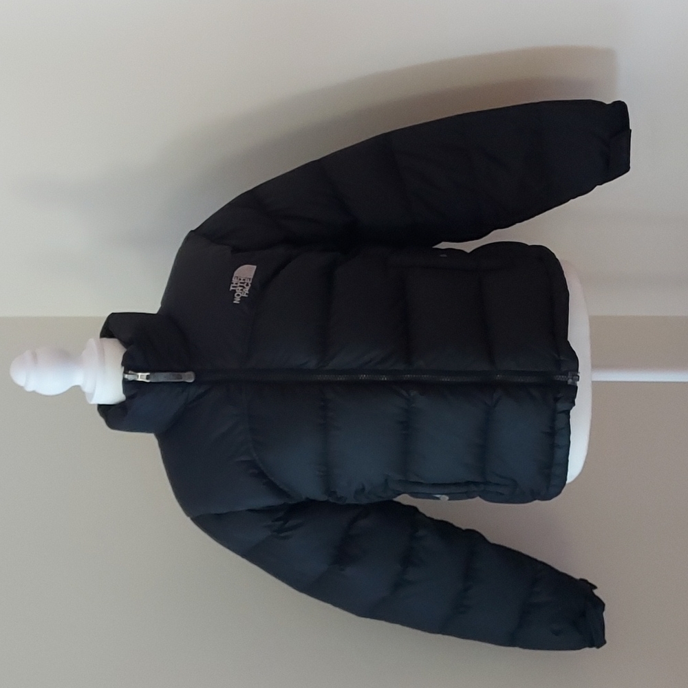 North Face Womens Nupste Puffer Jacket 700 Goose Down Black Size XS